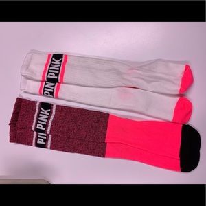 Victoria’s Secret PINK knee high socks